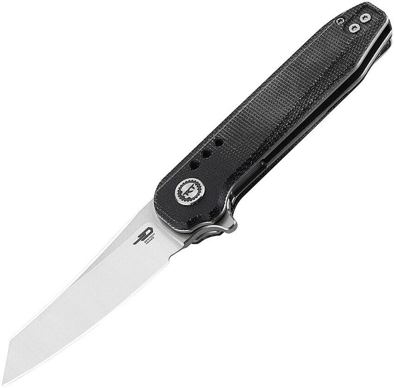 Bestech Knives Syntax Folding Knife 2.88" 14C28N Steel Blade Black Canvas Micarta Handle KG40D -Bestech Knives - Survivor Hand Precision Knives & Outdoor Gear Store