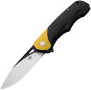 Bestech Knives Airstream Folding Knife 3.75" D2 Tool Steel Blade Black And Yellow G10 Handle KG47A -Bestech Knives - Survivor Hand Precision Knives & Outdoor Gear Store