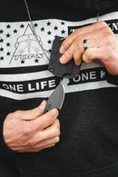 TOPS 3 Bros Neck Fixed Knife 2" 1095HC Steel Blade Black Canvas Micarta Handle 3BR01 -TOPS - Survivor Hand Precision Knives & Outdoor Gear Store