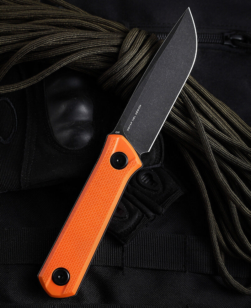 Bestech Knives Hedro Fixed Knife 3.75" D2 Tool Steel Blade Orange G10 Handle F02C -Bestech Knives - Survivor Hand Precision Knives & Outdoor Gear Store