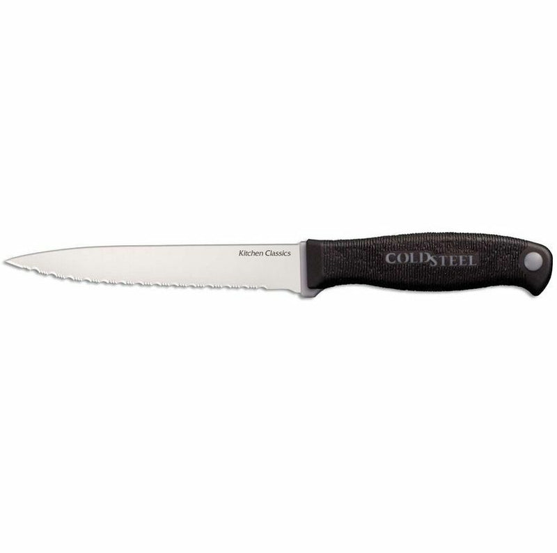 Cold Steel Steak Kitchen Classics Fixed Knife 4.5" 4116 Steel Blade Black Kray-Ex Handle 59KSSZ -Cold Steel - Survivor Hand Precision Knives & Outdoor Gear Store