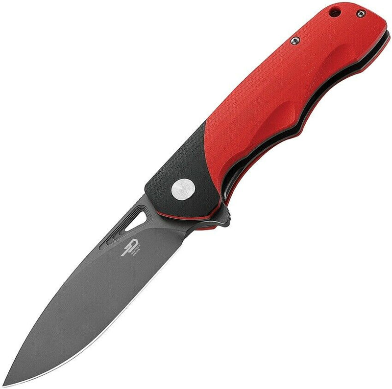 Bestech Knives Airstream Folding Knife 3.75" D2 Tool Steel Blade Black And Red G10 Handle KG47D -Bestech Knives - Survivor Hand Precision Knives & Outdoor Gear Store