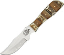 Fox-N-Hound Hunter Fixed Knife 4.125" Stainless Steel Blade Stag Wood Handle 621 -Fox-N-Hound - Survivor Hand Precision Knives & Outdoor Gear Store
