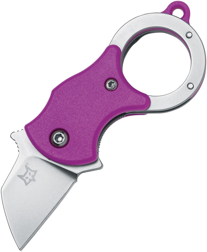 Fox Mini-Ta Linerlock Folding Knife 1" 4116 Steel Blade Pink FRN Handle 536P -Fox - Survivor Hand Precision Knives & Outdoor Gear Store