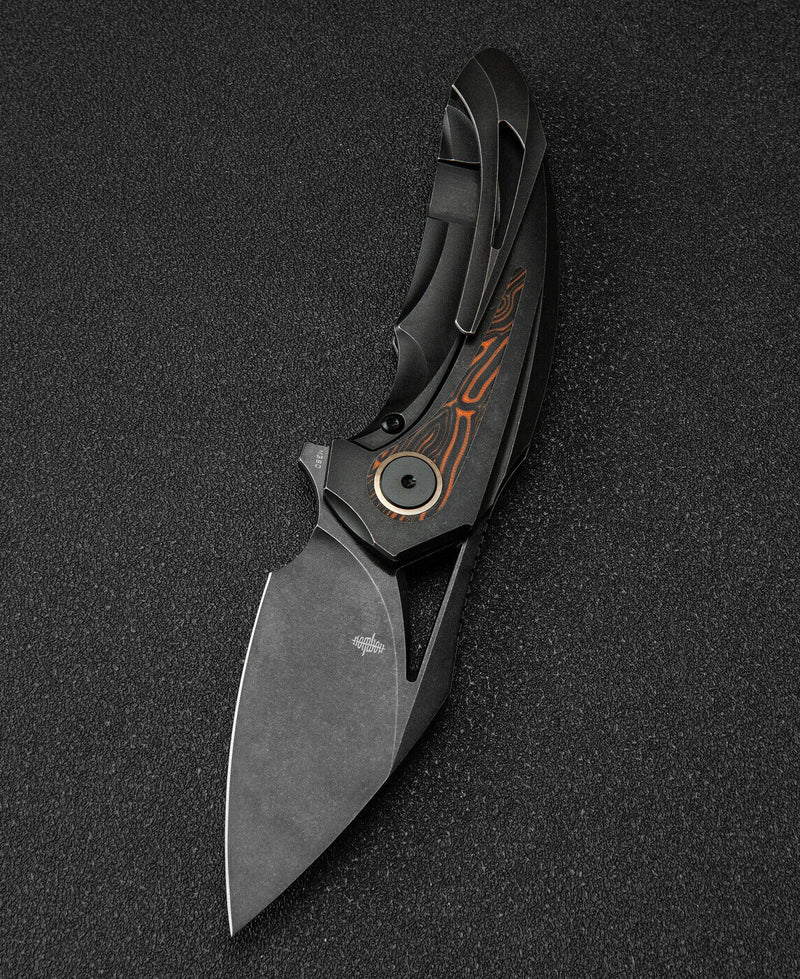 Bestech Knives Nuke Frame Folding Knife 2.63" M390 Steel Blade Titanium/G10 Handle T2107E -Bestech Knives - Survivor Hand Precision Knives & Outdoor Gear Store