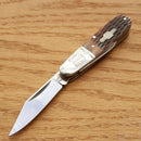Rough Ryder Barlow Pocket Knife Stainless Steel Blades Amber Jigged Bone Handle 201 -Rough Ryder - Survivor Hand Precision Knives & Outdoor Gear Store