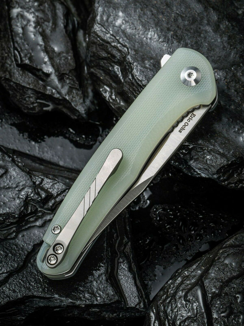 Civivi Mini Sandbar Folding Knife 2.95" Nitro-V Steel Blade Jade G10 Handle C200112 -Civivi - Survivor Hand Precision Knives & Outdoor Gear Store