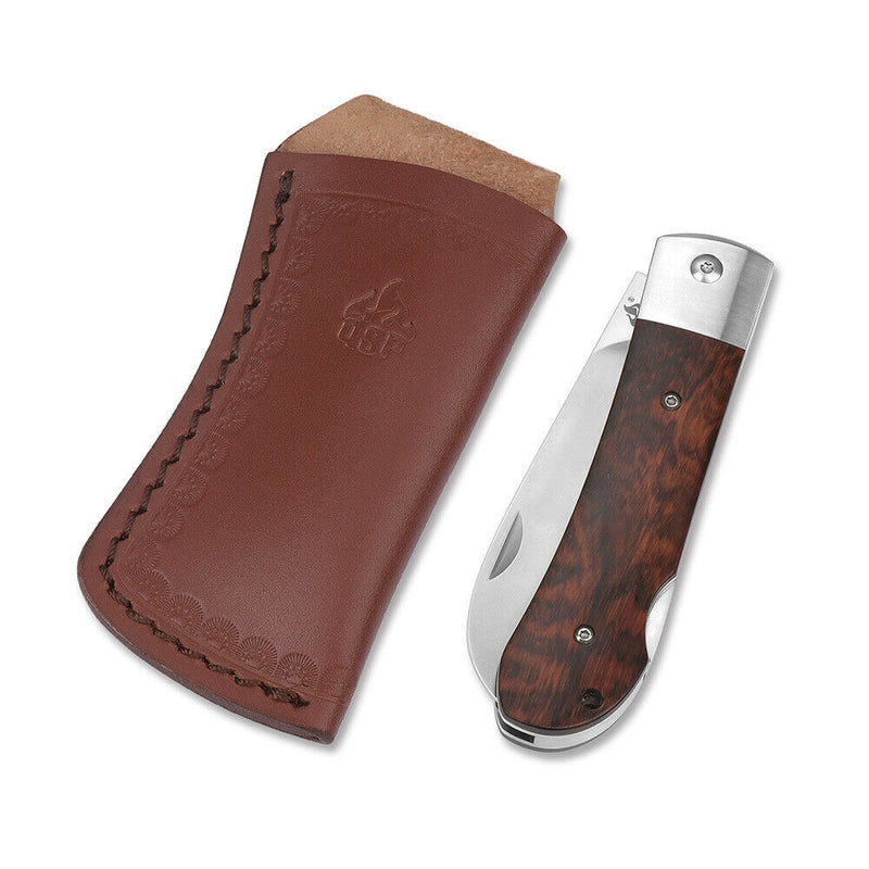 QSP Knife Worker Folding Knife 3.25" Bohler N690 Steel Blade Snakewood Handle 128C -QSP Knife - Survivor Hand Precision Knives & Outdoor Gear Store