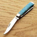 Rough Ryder Trapper Pocket Knife 440A Steel Blade Imitation Turquoise Handle 1371 -Rough Ryder - Survivor Hand Precision Knives & Outdoor Gear Store