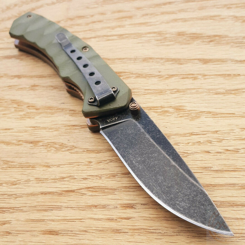 Boker Magnum Iguanodon Folding Knife 3.13" 440A Steel Blade Green G10 Handle M01SC072 -Boker Magnum - Survivor Hand Precision Knives & Outdoor Gear Store