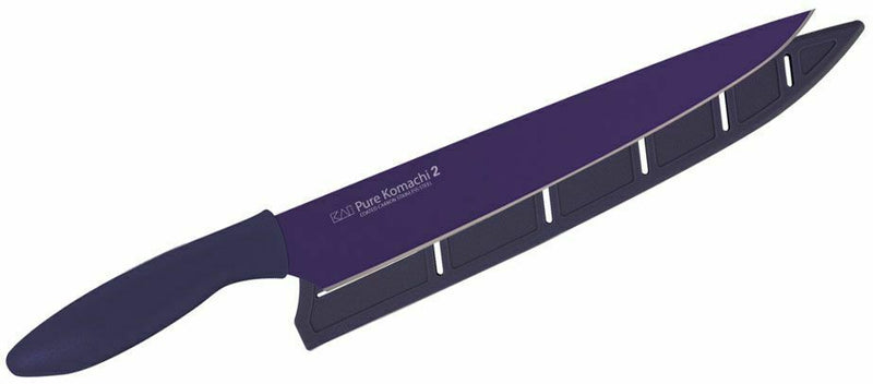 Kershaw Slicing Kitchen Knife 9" High Carbon Steel Blade Purple Synthetic Handle AI5067 -Kershaw - Survivor Hand Precision Knives & Outdoor Gear Store