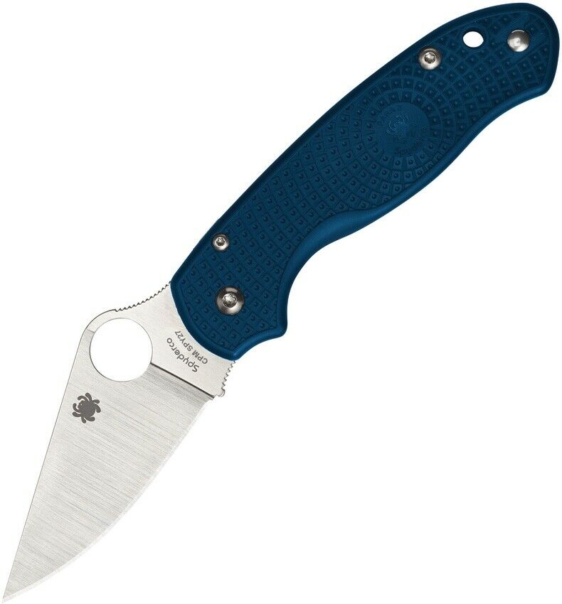 Spyderco Para 3 Compression Folding Knife 3" CPM SPY27 Steel Blade Blue Texture FRN Handle 223PCBL -Spyderco - Survivor Hand Precision Knives & Outdoor Gear Store