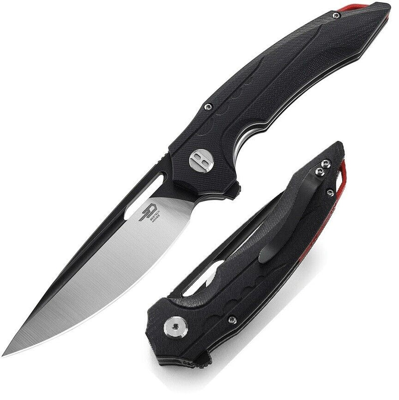 Bestech Knives Ornetta Liner Folding Knife 3.5" Bohler N690 Steel Blade Black G10 Handle KG50B -Bestech Knives - Survivor Hand Precision Knives & Outdoor Gear Store