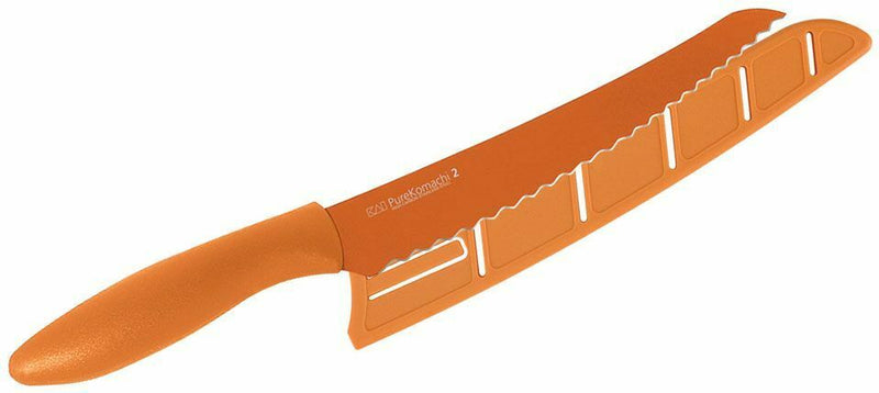 Kershaw Bread Kitchen Knife 8" High Carbon Steel Blade Orange Synthetic Handle AI5062 -Kershaw - Survivor Hand Precision Knives & Outdoor Gear Store