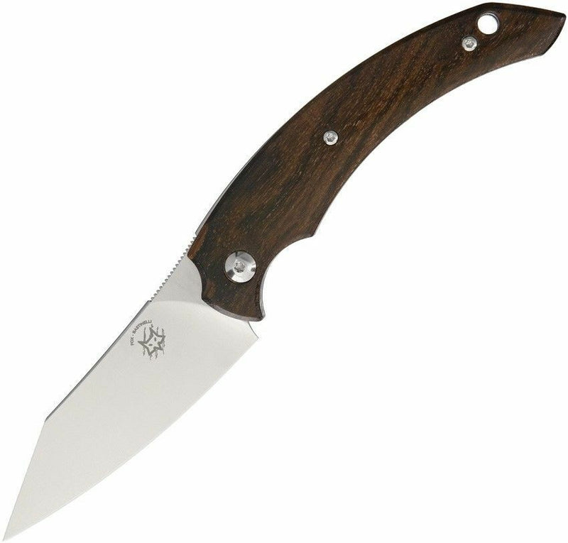 Fox Dragotac Piemontes Folding Knife 3" N690Co Steel Blade Brown Ziricote Wood Handle X518ZW -Fox - Survivor Hand Precision Knives & Outdoor Gear Store