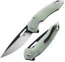 Bestech Knives Ornetta Liner Folding Knife 3.5" Bohler N690 Steel Blade Jade G10 Handle KG50D -Bestech Knives - Survivor Hand Precision Knives & Outdoor Gear Store