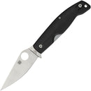 Spyderco Pattadese Linerlock Folding Knife 3.13" M390 Steel Blade Black G10 Handle 257GP -Spyderco - Survivor Hand Precision Knives & Outdoor Gear Store