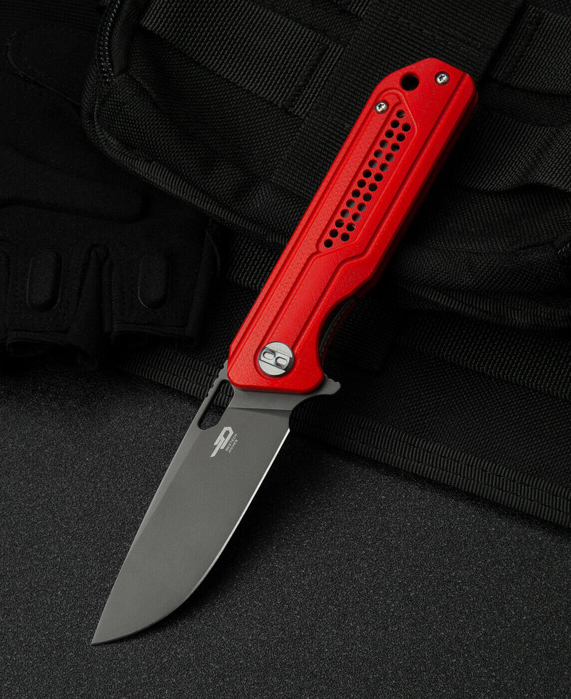 Bestech Knives Circuit Liner Folding Knife 3.25" K110 Tool Steel Blade Red G10 Handle G35C2 -Bestech Knives - Survivor Hand Precision Knives & Outdoor Gear Store