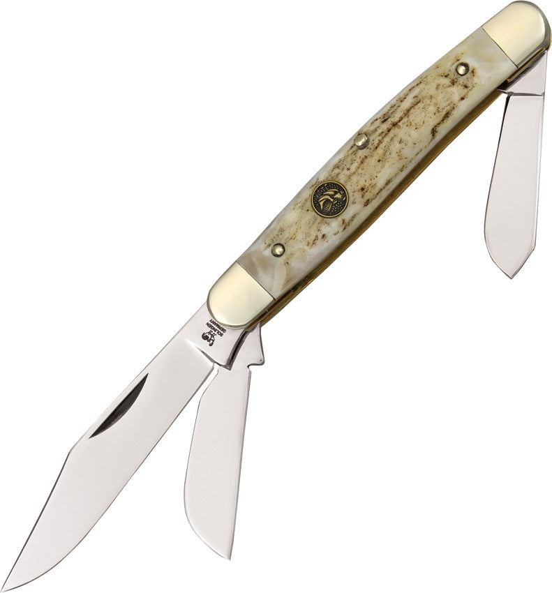 Hen & Rooster Stockman Pocket Knife Stainless Steel Blades Deer Stag Handle 313DS -Hen & Rooster - Survivor Hand Precision Knives & Outdoor Gear Store