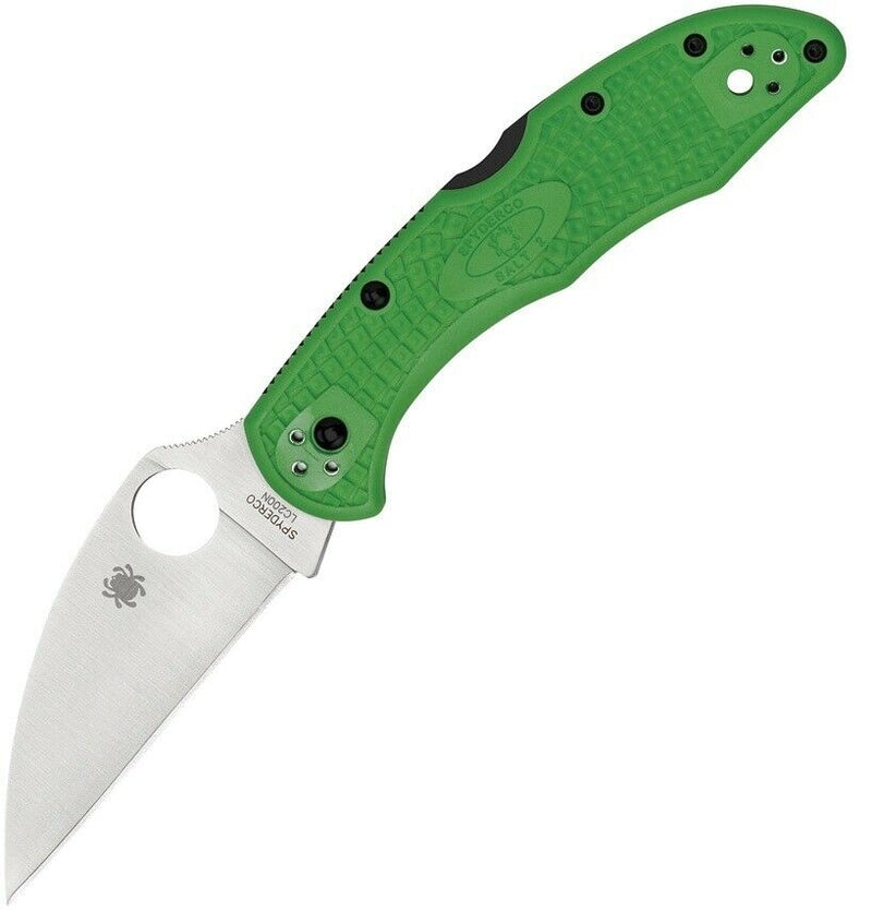 Spyderco Salt 2 Lockback Folding Knife 3" LC200N Tool Steel Blade Green FRN Handle 88FPWCGR2 -Spyderco - Survivor Hand Precision Knives & Outdoor Gear Store