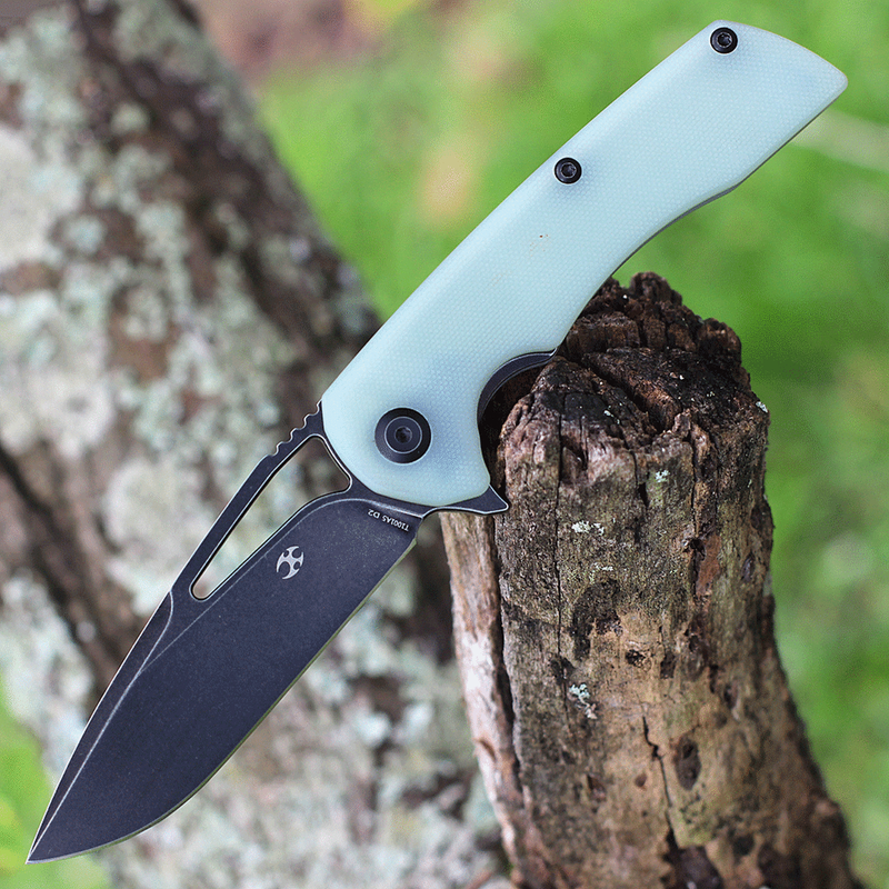 Kansept Knives Kryo Frame Folding Knife 3.5" D2 Tool Steel Blade Jade G10 Handle 1001A5 -Kansept Knives - Survivor Hand Precision Knives & Outdoor Gear Store