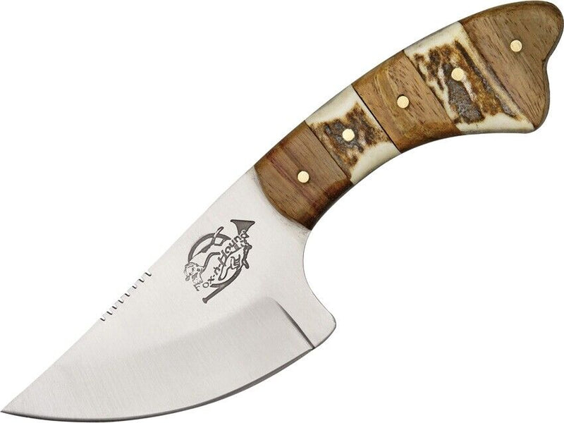 Fox-N-Hound Fixed Knife 3.12" Stainless Steel Full Tang Blade Stag / Wood Handle 620 -Fox-N-Hound - Survivor Hand Precision Knives & Outdoor Gear Store