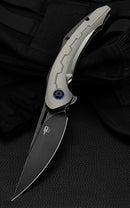 Bestech Knives Marukka Folding Knife 3.63" Bohler M390 Steel Blade Bronze Titanium Handle KT2002C -Bestech Knives - Survivor Hand Precision Knives & Outdoor Gear Store