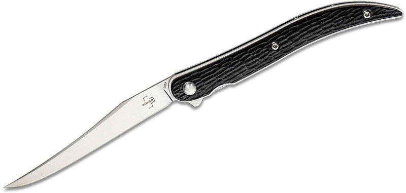 Boker Plus Texas Toothpick Linerlock Folding Knife 3.25" VG-10 Steel Blade Black G10 Handle 01BO388 -Boker Plus - Survivor Hand Precision Knives & Outdoor Gear Store