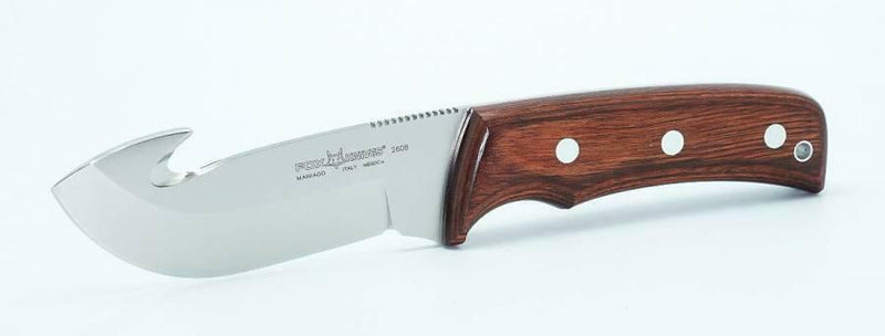 Fox Big Game Fixed Knife 4.25" N690 Steel Skinner Blade Brown Pakkawood Handle 2608 -Fox - Survivor Hand Precision Knives & Outdoor Gear Store
