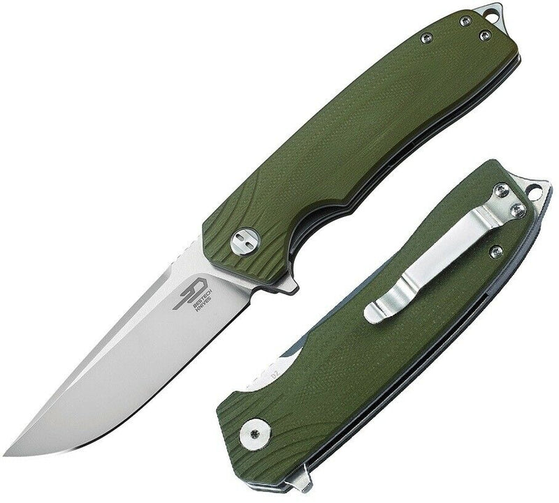 Bestech Knives Lion Folding Knife 3.5" D2 Tool Steel Blade OD Green G10 Handle G01B -Bestech Knives - Survivor Hand Precision Knives & Outdoor Gear Store