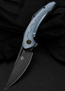Bestech Knives Marukka Frame Folding Knife 3.63" Bohler M390 Steel Blade Blue Titanium Handle KT2002B -Bestech Knives - Survivor Hand Precision Knives & Outdoor Gear Store