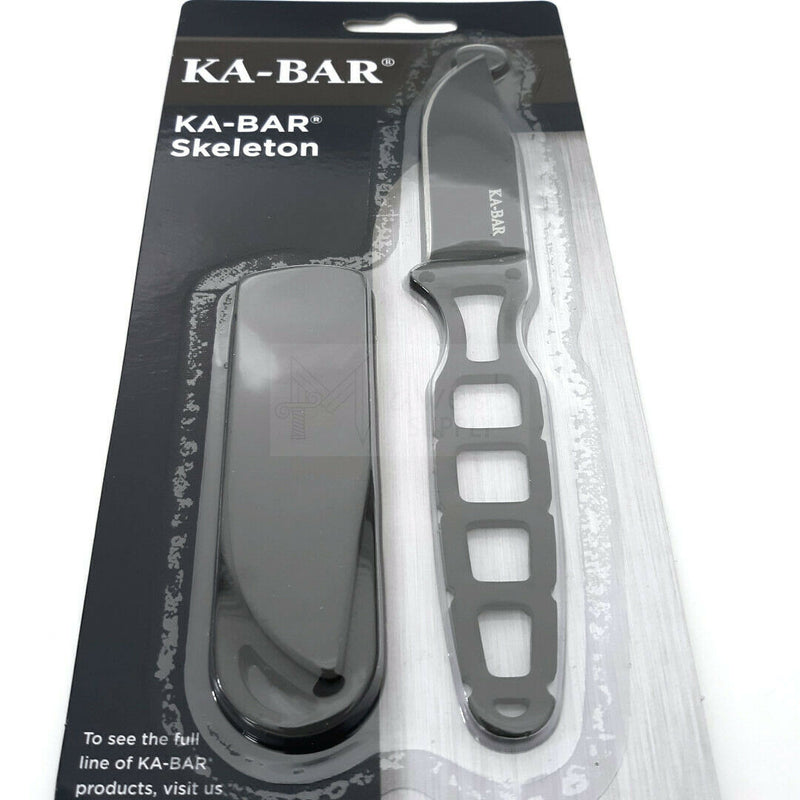 KA-BAR Skeleton Fixed Knife 2.5" 5Cr15 Steel Blade Black Skeletonized Handle 1118 -Ka-Bar - Survivor Hand Precision Knives & Outdoor Gear Store