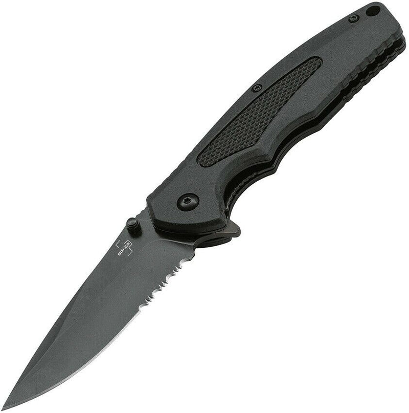 Boker Plus NGA Linerlock Folding Knife 3.5" D2 Steel Blade Rubberized FRS Handle P01BO506 -Boker Plus - Survivor Hand Precision Knives & Outdoor Gear Store
