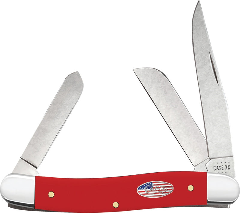 Case XX Med Stockman Am Workman Pocket Knife Carbon Steel Blade Red Synthetic Handle 73931 -Case Cutlery - Survivor Hand Precision Knives & Outdoor Gear Store