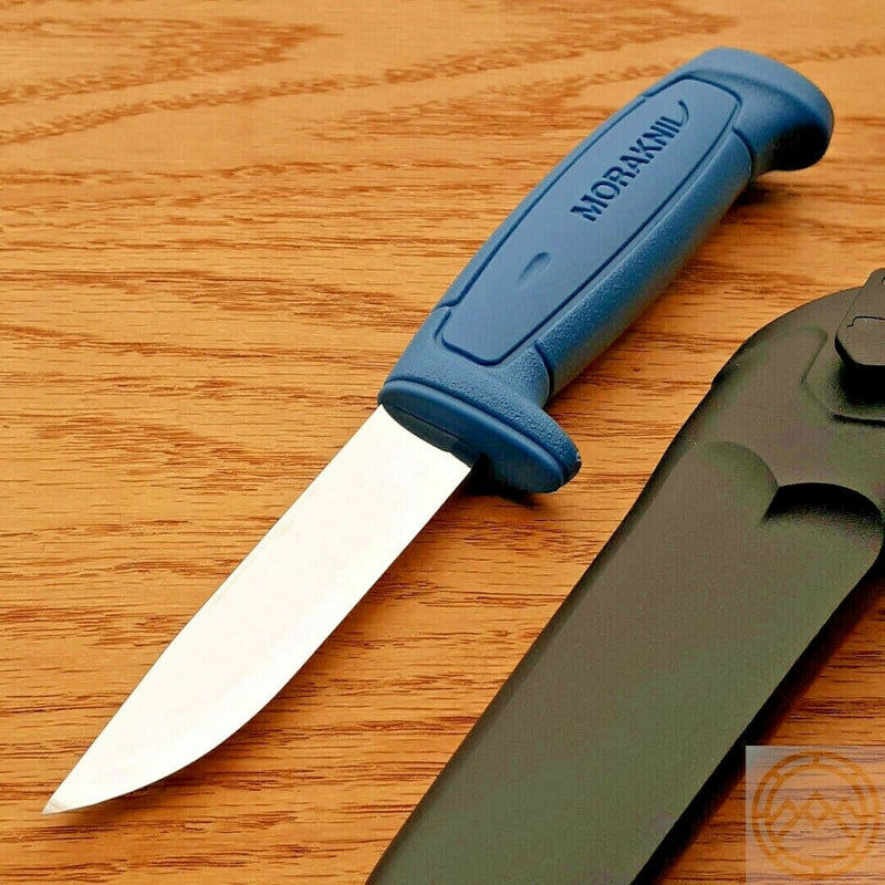 Mora Basic 546 Fixed Knife 3.62" Stainless Steel Blade Blue Synthetic Handle 01504 -Mora - Survivor Hand Precision Knives & Outdoor Gear Store