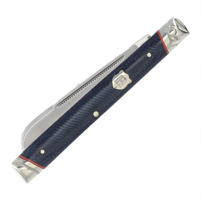 Rough Ryder Pipe Doctor Denim Pocket Knife Steel Blades Blue Micarta Handle 2352 -Rough Ryder - Survivor Hand Precision Knives & Outdoor Gear Store