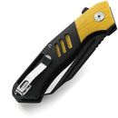 Bestech Knives Rockface Linerlock Folding Knife 3.75" D2 Tool Steel Blade Black And Yellow G10 Handle KG46A -Bestech Knives - Survivor Hand Precision Knives & Outdoor Gear Store