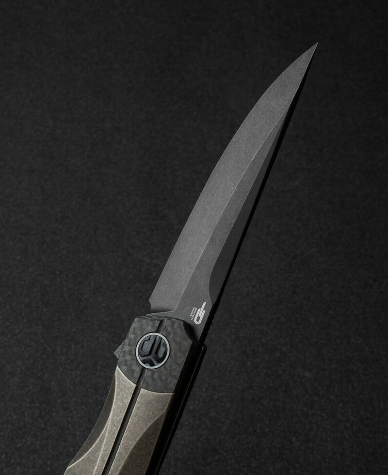 Bestech Knives THYRA Folding Knife 3.5" M390 Steel Blade Titanium/Carbon Fiber T2106C -Bestech Knives - Survivor Hand Precision Knives & Outdoor Gear Store