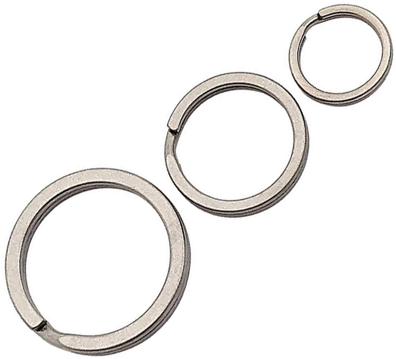 Flytanium Three Split Rings Grade TA1 Titanium Construction Three Sizes 18-32 mm 640 -Flytanium - Survivor Hand Precision Knives & Outdoor Gear Store