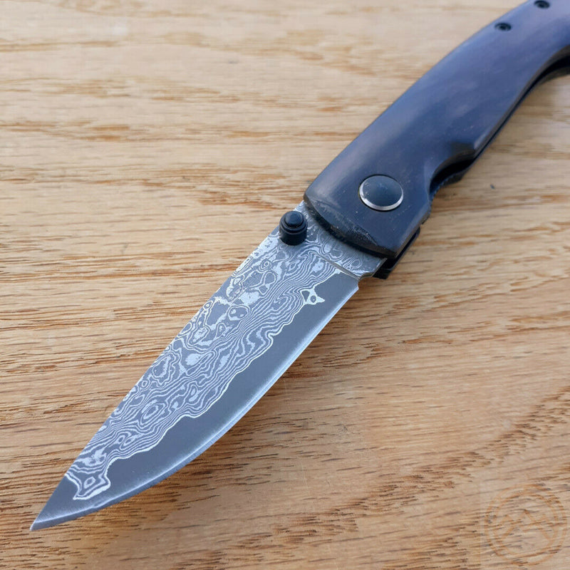 Boker Plus Gent II Linerlock Folding Knife 2.63" Damascus Steel Blade Ebony Wood Handle P01BO102DAM -Boker Plus - Survivor Hand Precision Knives & Outdoor Gear Store