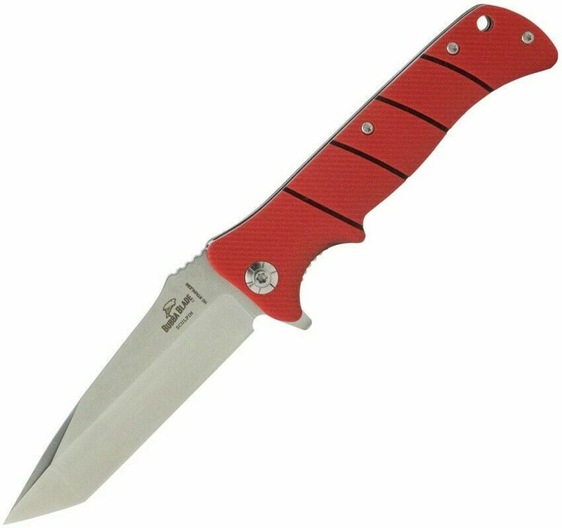 Bubba Blade Sculpin Folding Knife 3.63" High Carbon Steel Blade Red G10 Handle CLFK -Bubba Blade - Survivor Hand Precision Knives & Outdoor Gear Store