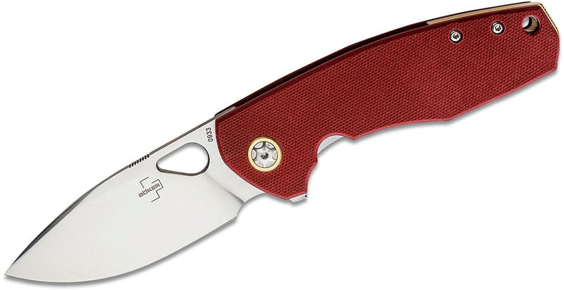 Boker Plus Little Friend Linerlock Folding Knife 3.03" CPM-S35VN Steel Blade Burgundy G10 Handle 01BO385 -Boker Plus - Survivor Hand Precision Knives & Outdoor Gear Store