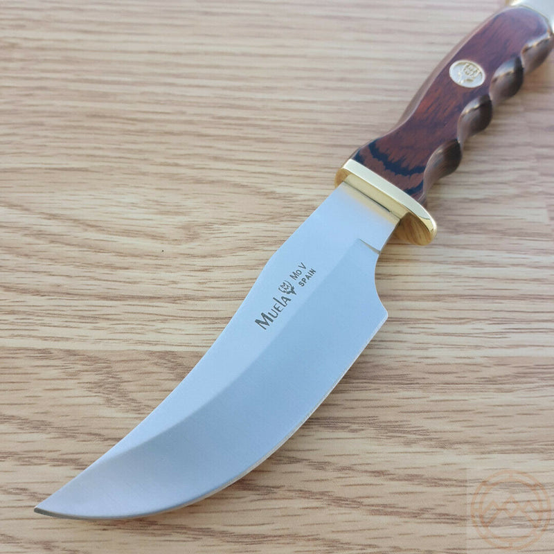 Muela Skinner Fixed Knife 3.87" 440A Steel Blade Fingergrooved Pakkawood Handle 92049 -Muela - Survivor Hand Precision Knives & Outdoor Gear Store