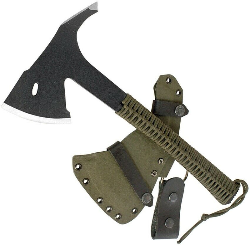 Condor Sentinel Army 7" 1075HC Steel Axe Head OD Green Cord Wrapped Handle TK180936 -Condor - Survivor Hand Precision Knives & Outdoor Gear Store