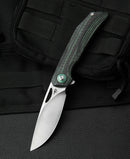 Bestech Knives Falko Folding Knife 3.75" 154CM Steel Blade Carbon Fiber/G10 Handle L01C -Bestech Knives - Survivor Hand Precision Knives & Outdoor Gear Store