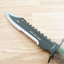 United Cutlery Marine Recon Fixed Knife 11.50" AUS-6 Steel Blade Rubber Handle 2863 -United Cutlery - Survivor Hand Precision Knives & Outdoor Gear Store