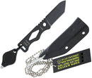 TOPS Chico Neck Fixed Knife 2" 1095 Steel Blade Black Carbon Steel Handle CHI01 -TOPS - Survivor Hand Precision Knives & Outdoor Gear Store