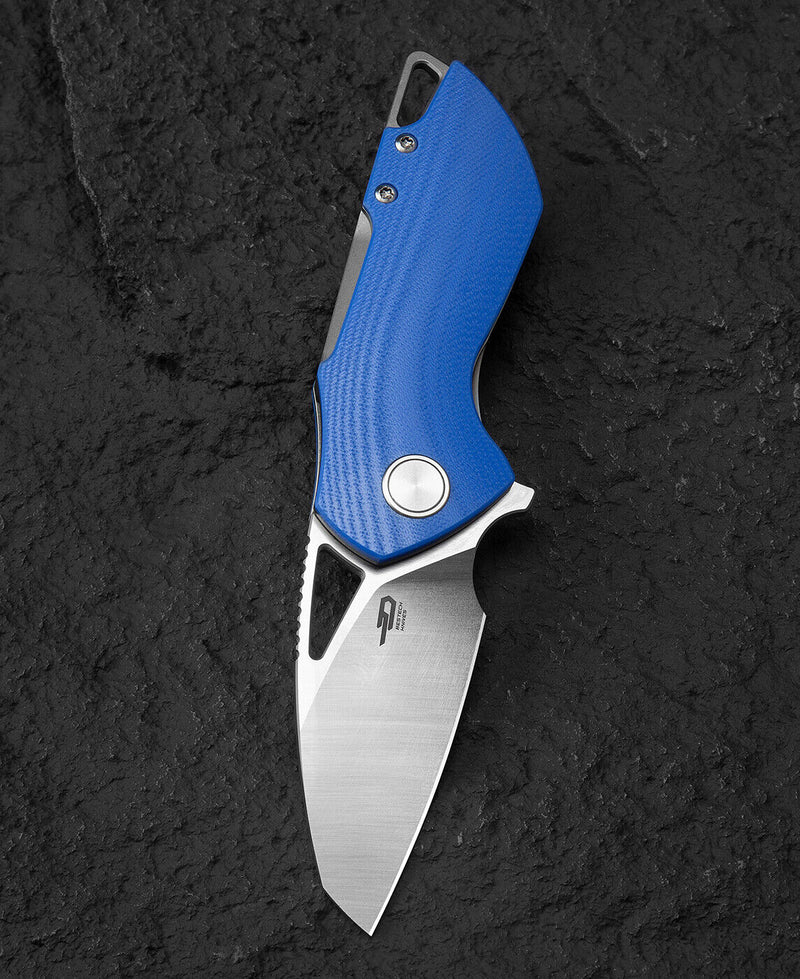 Bestech Knives Riverstone Linerlock Folding Knife 2.5" 154CM Steel Blade Blue G10 Handle KL03B -Bestech Knives - Survivor Hand Precision Knives & Outdoor Gear Store