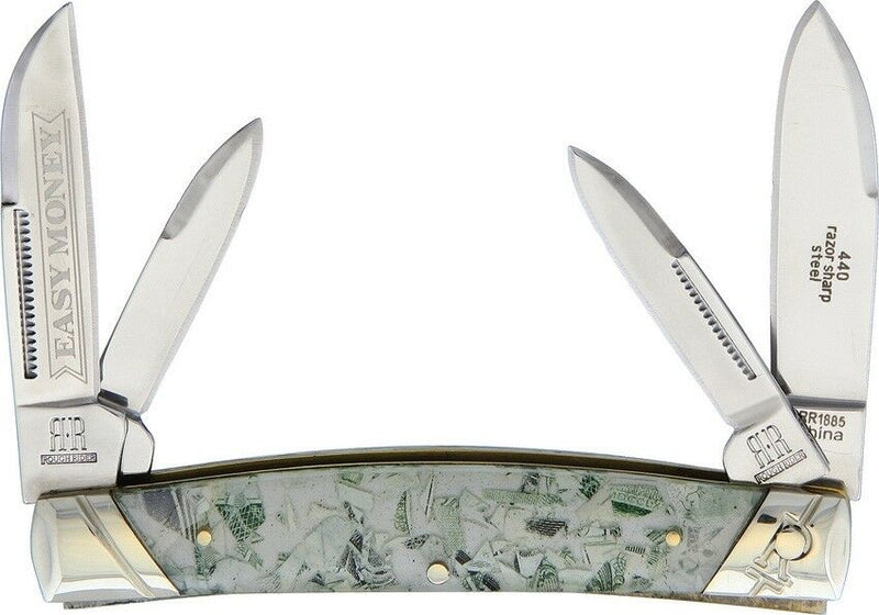 Rough Ryder Easy Money 4 Congress Pocket Knife Stainless Blades Acrylic Handle 1885 -Rough Ryder - Survivor Hand Precision Knives & Outdoor Gear Store