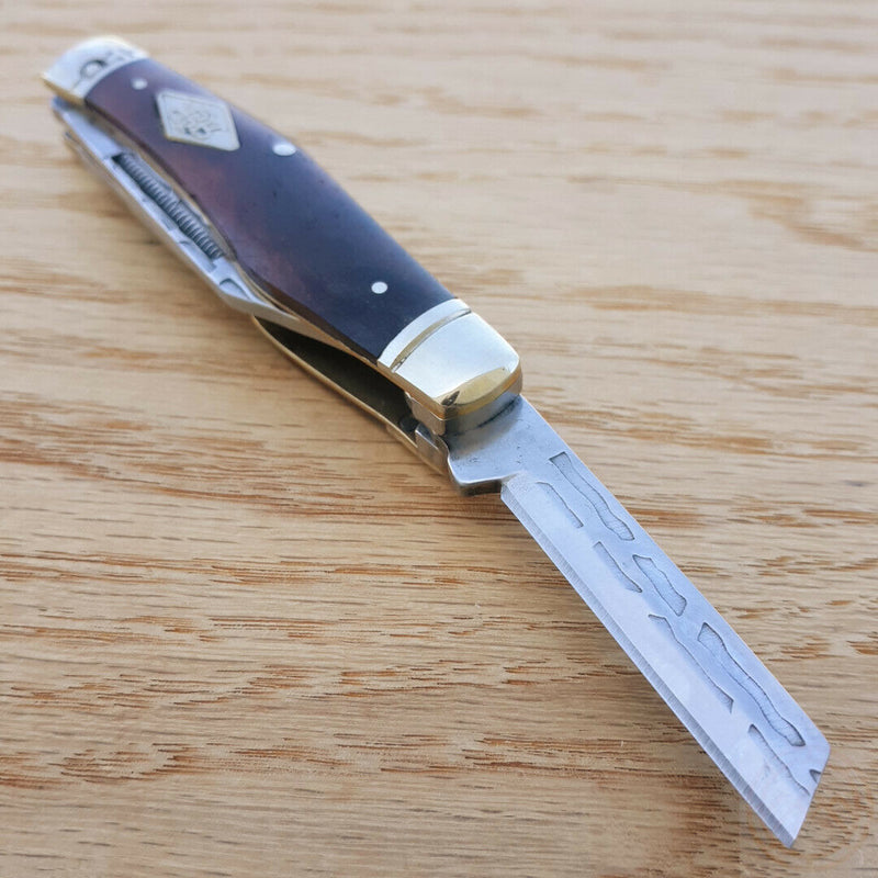 Rough Ryder Heavy Forge Pocket Knife Carbon Steel Blades Brown Smooth Bone Handle 1977 -Rough Ryder - Survivor Hand Precision Knives & Outdoor Gear Store